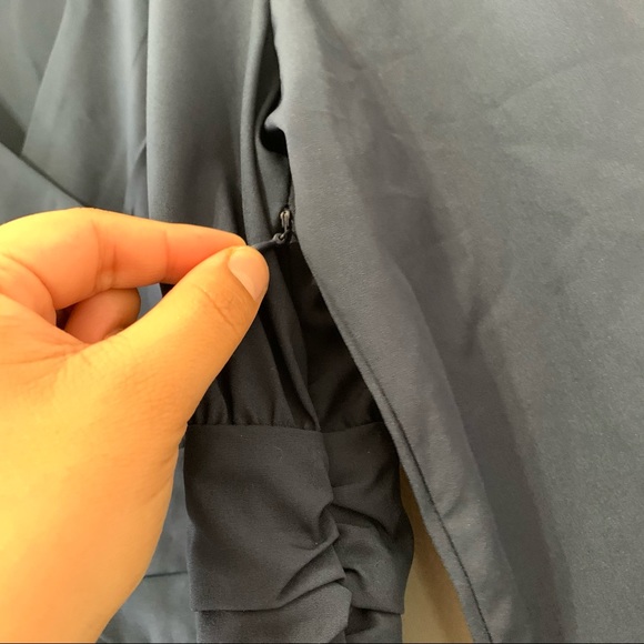 🧡3/$30 SHEIN Navy Blue Peplum Top Size Small - Picture 13 of 14